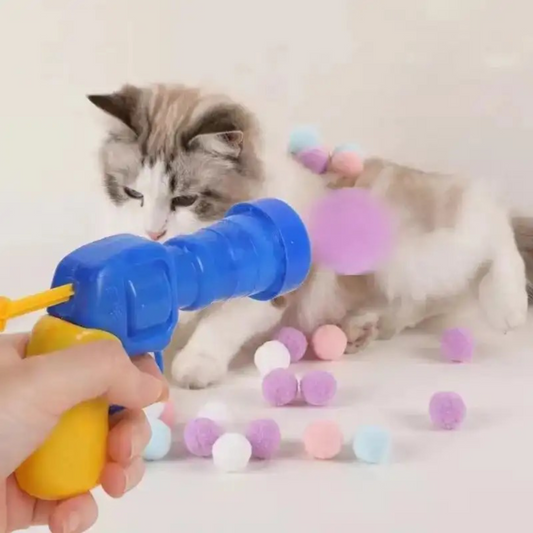 nteractive Cat Toy Gun: Engaging Laser Chase & Feathery Fun for Energetic Cats | Stimulates Play & Exercise